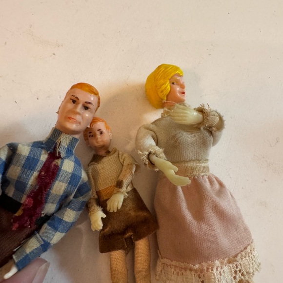 Vintage Rare 80s G Pierce Toys GPT Dollhouse Modern Family Bendable Dolls - Picture 7 of 8